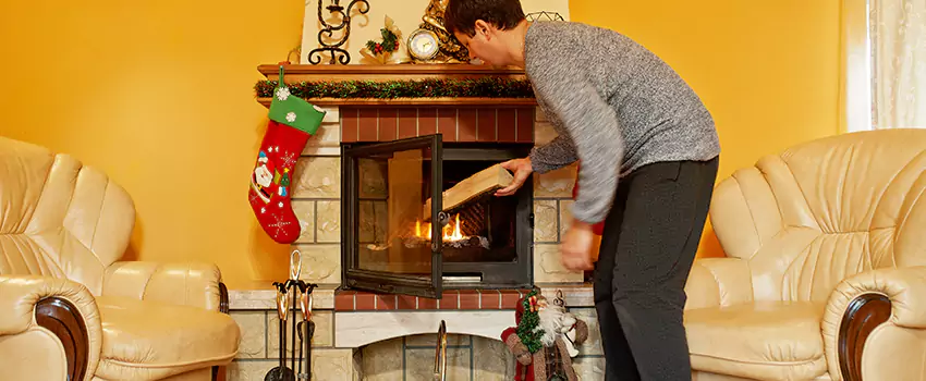 Rusted Metal Fireplace Restoration in Madisonville, Kentucky